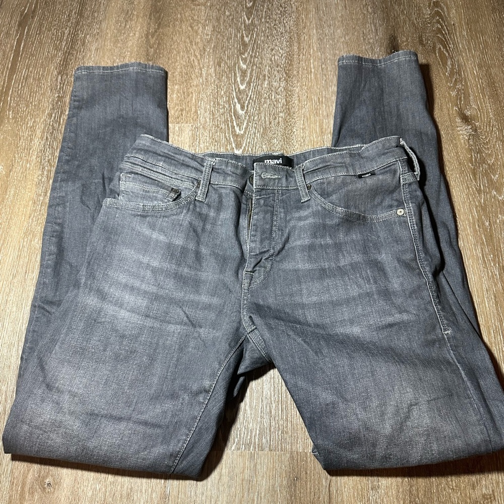 Mavi James Skinny Fit Jeans Grey Wash